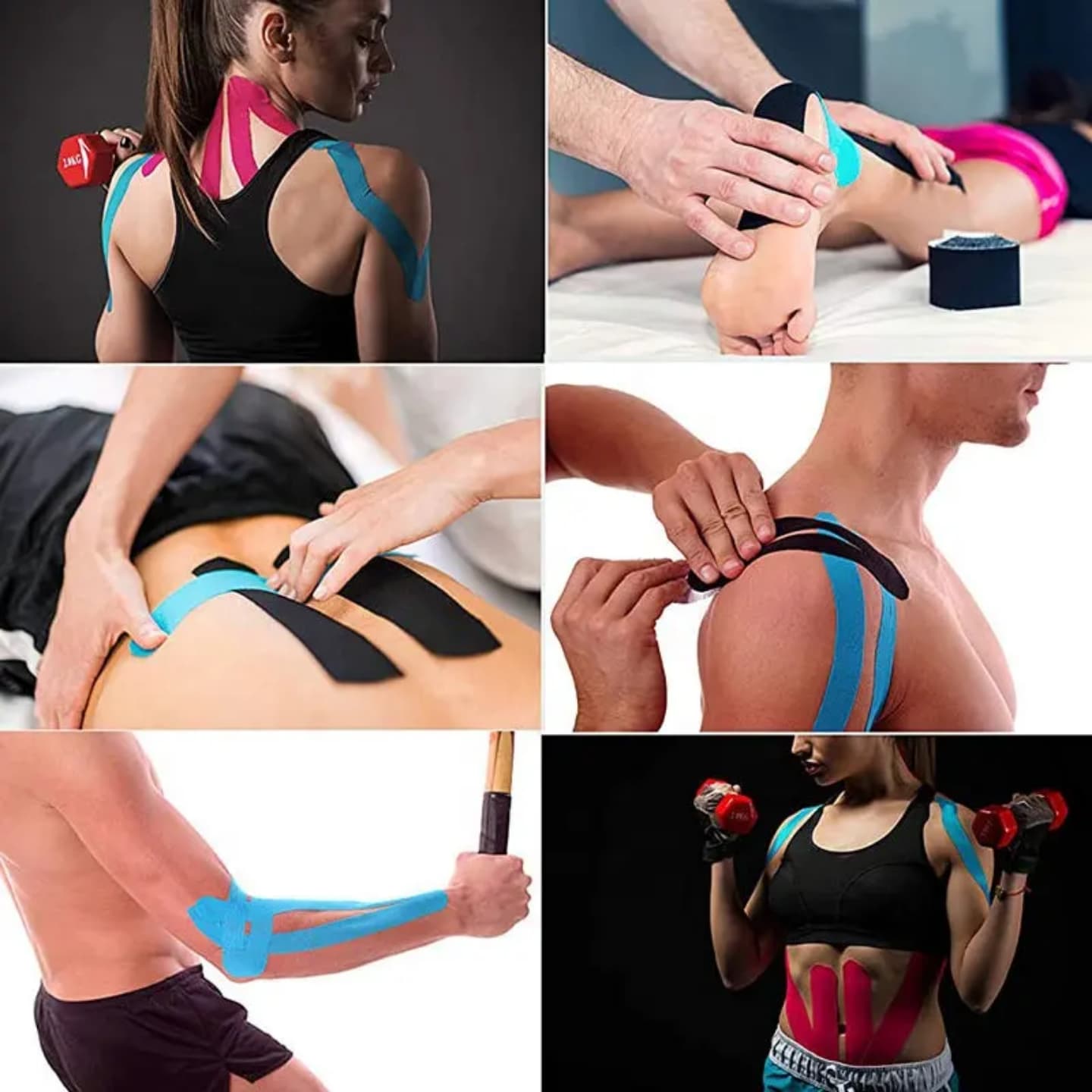 Kinesiology Tape Muscle Bandage Sports Cotton Elastic Adhesive Strain Sports K-Tape Kinesiolo Therapy Athletic Tape Adhesive Tape Injury Recovery Tape .