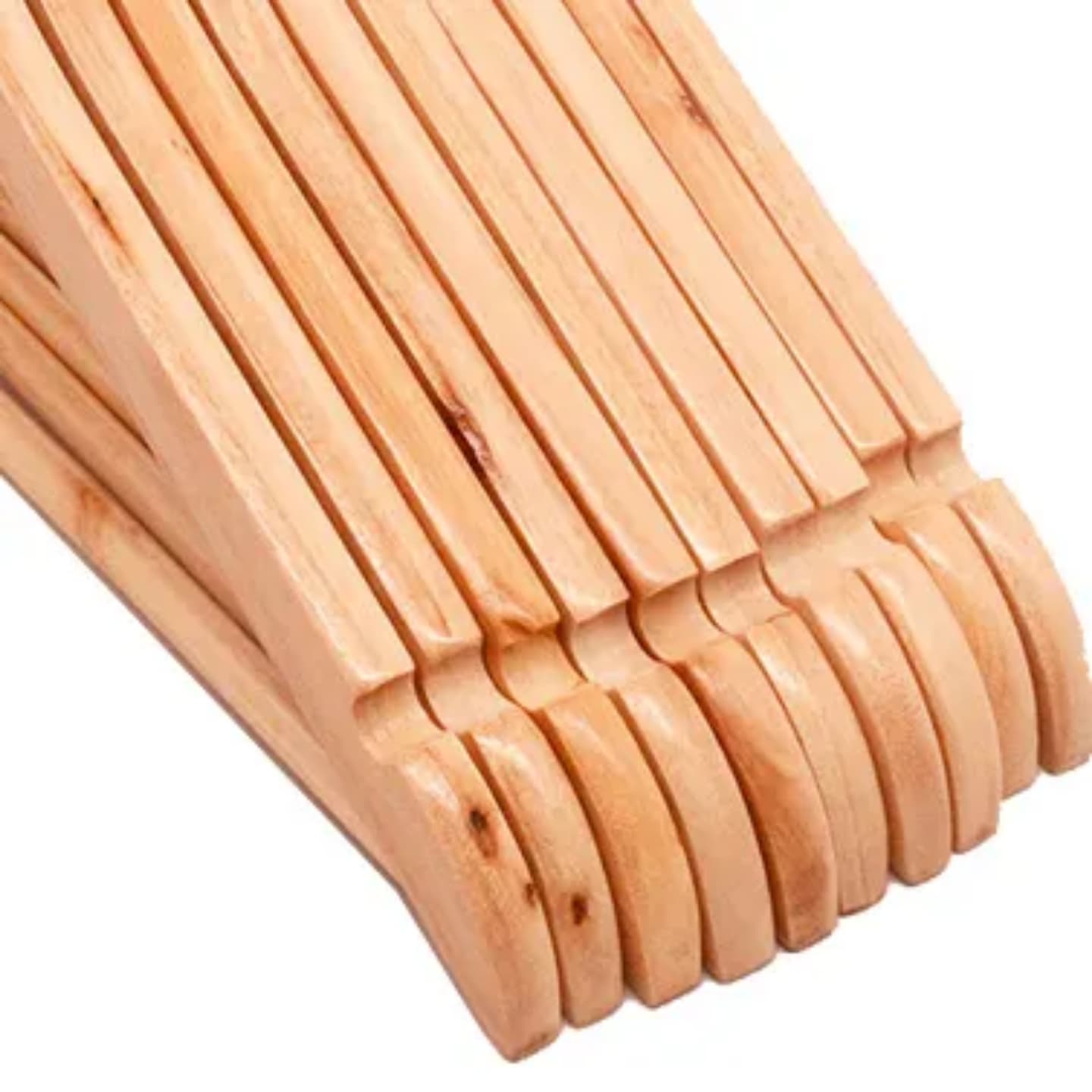 Wooden Hangers Clothes Hangers Set Wooden Clothes Hanger -Premium Wood with Notches