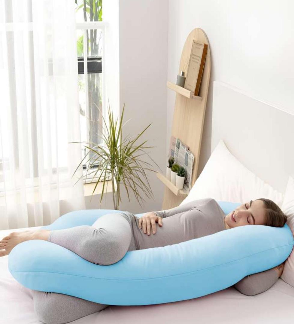 C shaped pregnancy pillow cotton