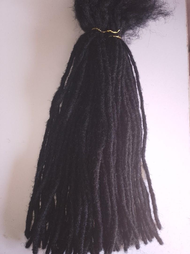 Unisex Artificial Dreadlocks Hair Extensions – 80 Pieces for Full Head | 15 & 20 Inch | Crochet Locs | Reusable, Removable | Lightweight | Plain & Ombre Colors | Protective Styling