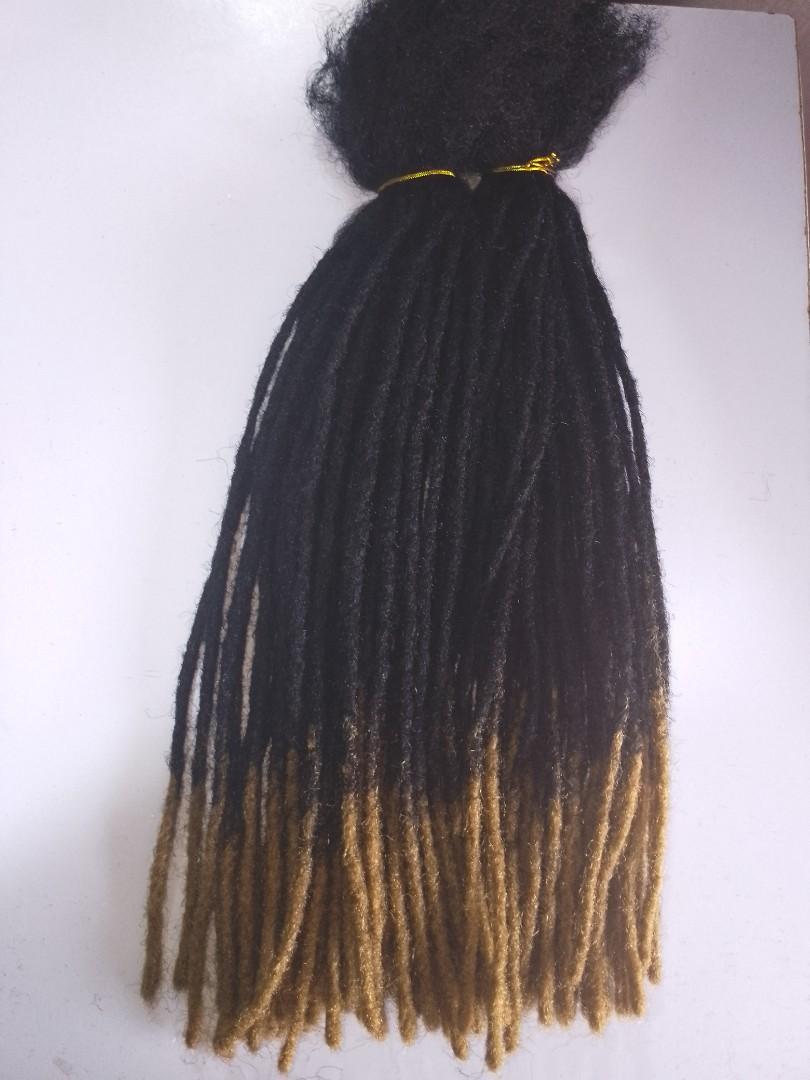 Unisex Artificial Dreadlocks Hair Extensions – 80 Pieces for Full Head | 15 & 20 Inch | Crochet Locs | Reusable, Removable | Lightweight | Plain & Ombre Colors | Protective Styling