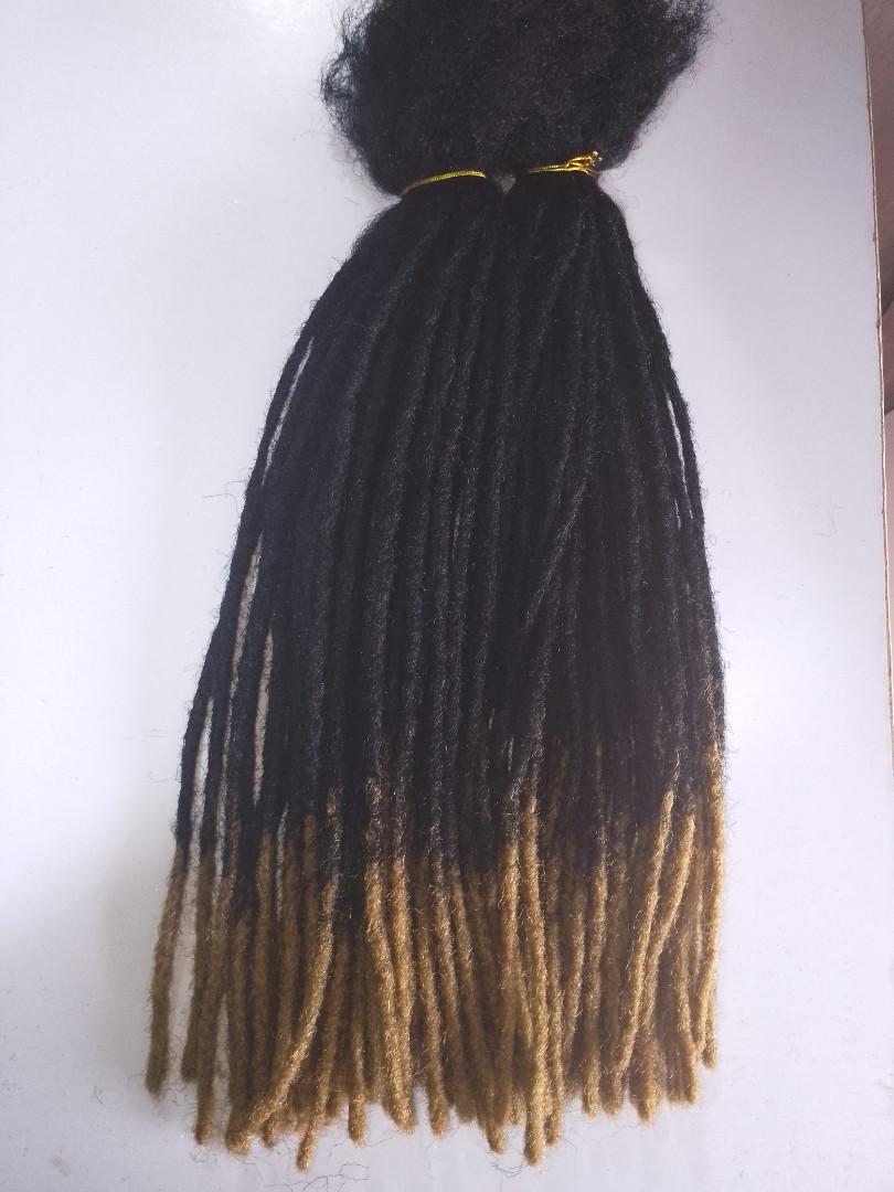 Unisex Artificial Dreadlocks Hair Extensions – 50-90 Pieces for Full Head | 15 & 20 Inch | Crochet Locs | Reusable, Removable | Lightweight | Plain black & ombre| Protective Styling