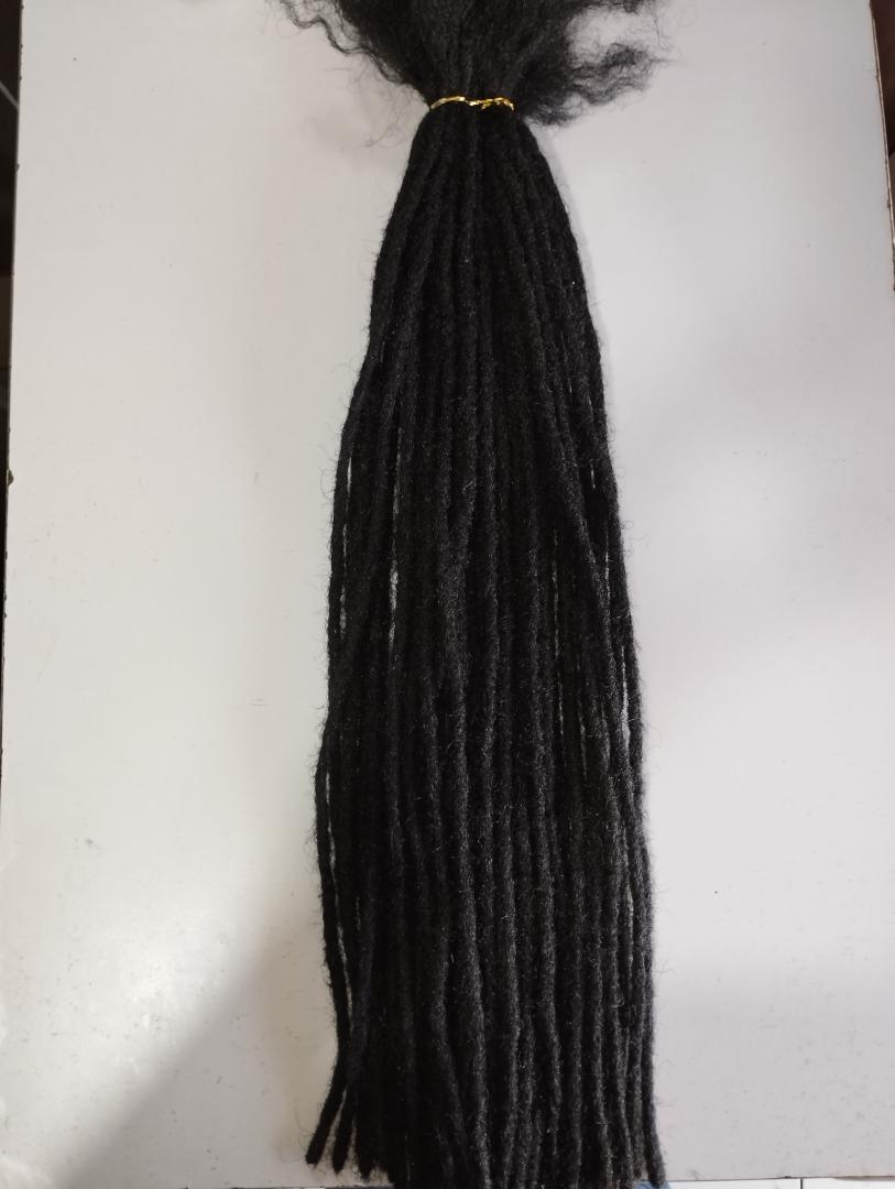 Unisex Artificial Dreadlocks Hair Extensions – 50-90 Pieces for Full Head | 15 & 20 Inch | Crochet Locs | Reusable, Removable | Lightweight | Plain black & ombre| Protective Styling