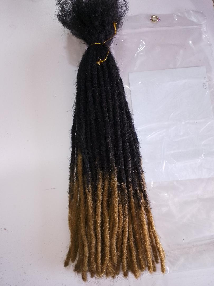 Unisex Artificial Dreadlocks Hair Extensions – 50-90 Pieces for Full Head | 15 & 20 Inch | Crochet Locs | Reusable, Removable | Lightweight | Plain black & ombre| Protective Styling