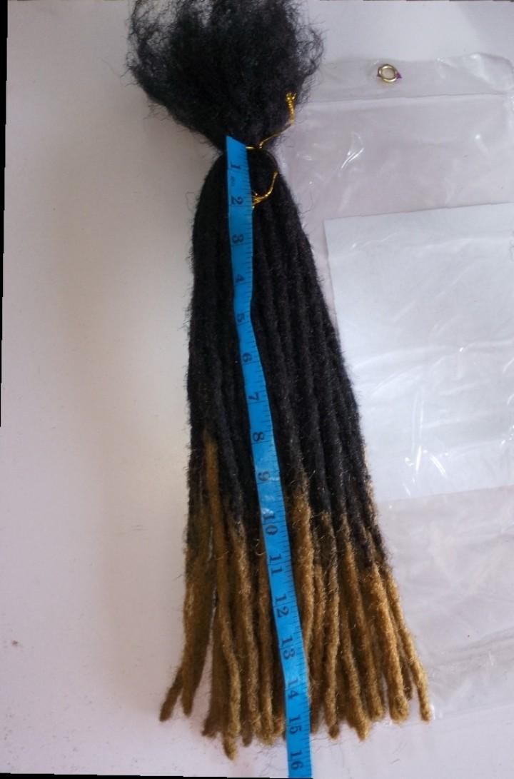 Unisex Artificial Dreadlocks Hair Extensions – 50-90 Pieces for Full Head | 15 & 20 Inch | Crochet Locs | Reusable, Removable | Lightweight | Plain black & ombre| Protective Styling