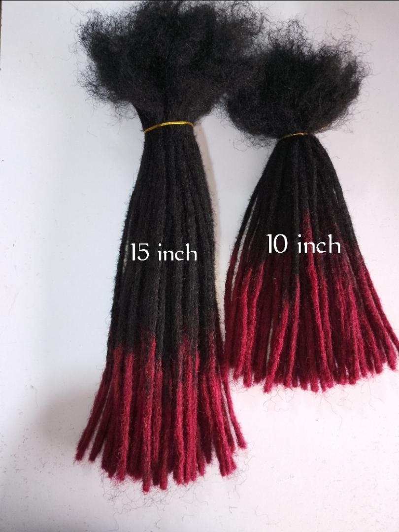 Unisex Artificial Dreadlocks Hair Extensions – 50-90 Pieces for Full Head/15 & 20 Inch |Crochet Locs |Reusable, Removable | Lightweight |Plain black & ombre| Protectivestyle/ +free bracelet gift 🎁|