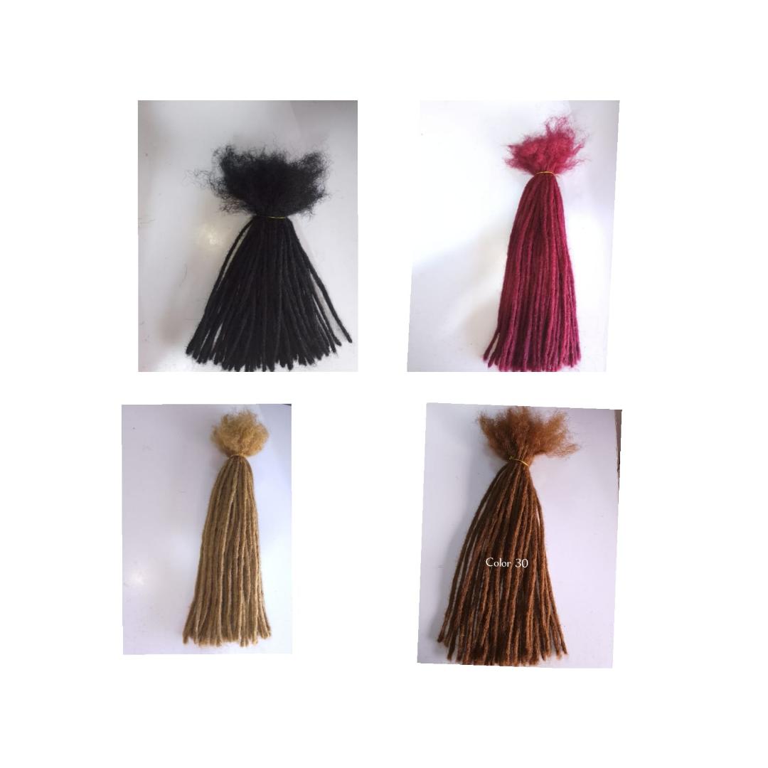 Artificial dreadlocks Hair extension -80 PlECES Enough for full head lightweight and easy to install-Flexible for styling -Its Reusable-For both Men & Women +Free gift 🎁 (4 shells🐚)