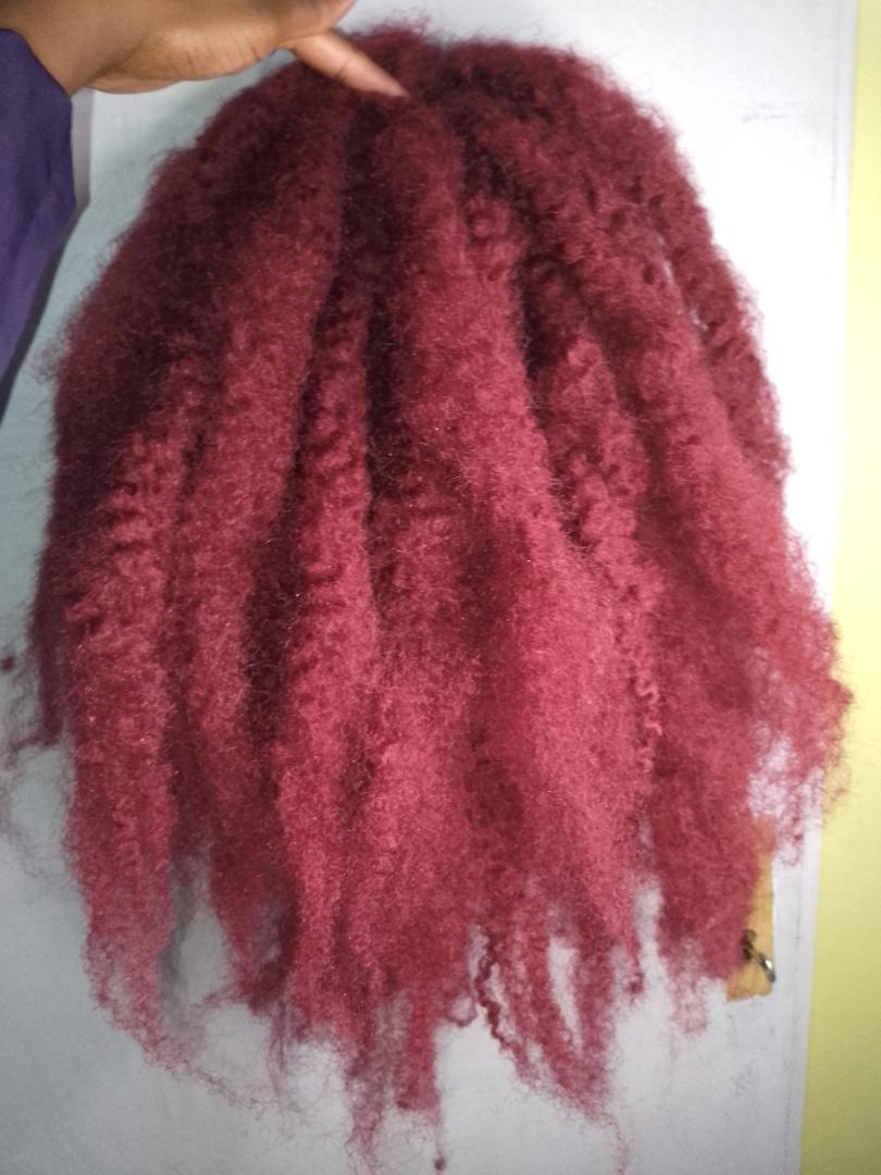 Fluffy Kinky synthetic Hair (3 Packs) – Enough for Full Head for Riri Locs, Butterfly Locs, Distressed Faux Locs, Twists, braiding & Making Artificial Dreadlocks ✅