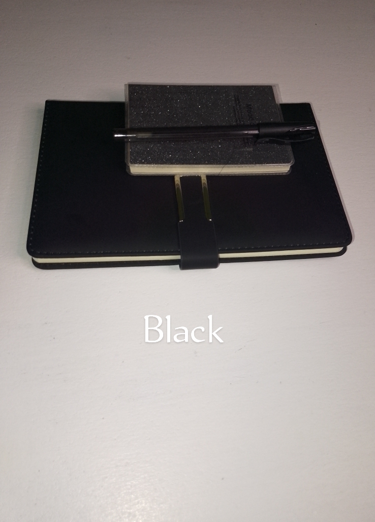 Classic Hardcover A5 Notebook Diary – Perfect for office, students, and daily journaling. Comes in brown, blue, black, with a free gift 🎁 pocket notebook and pen!