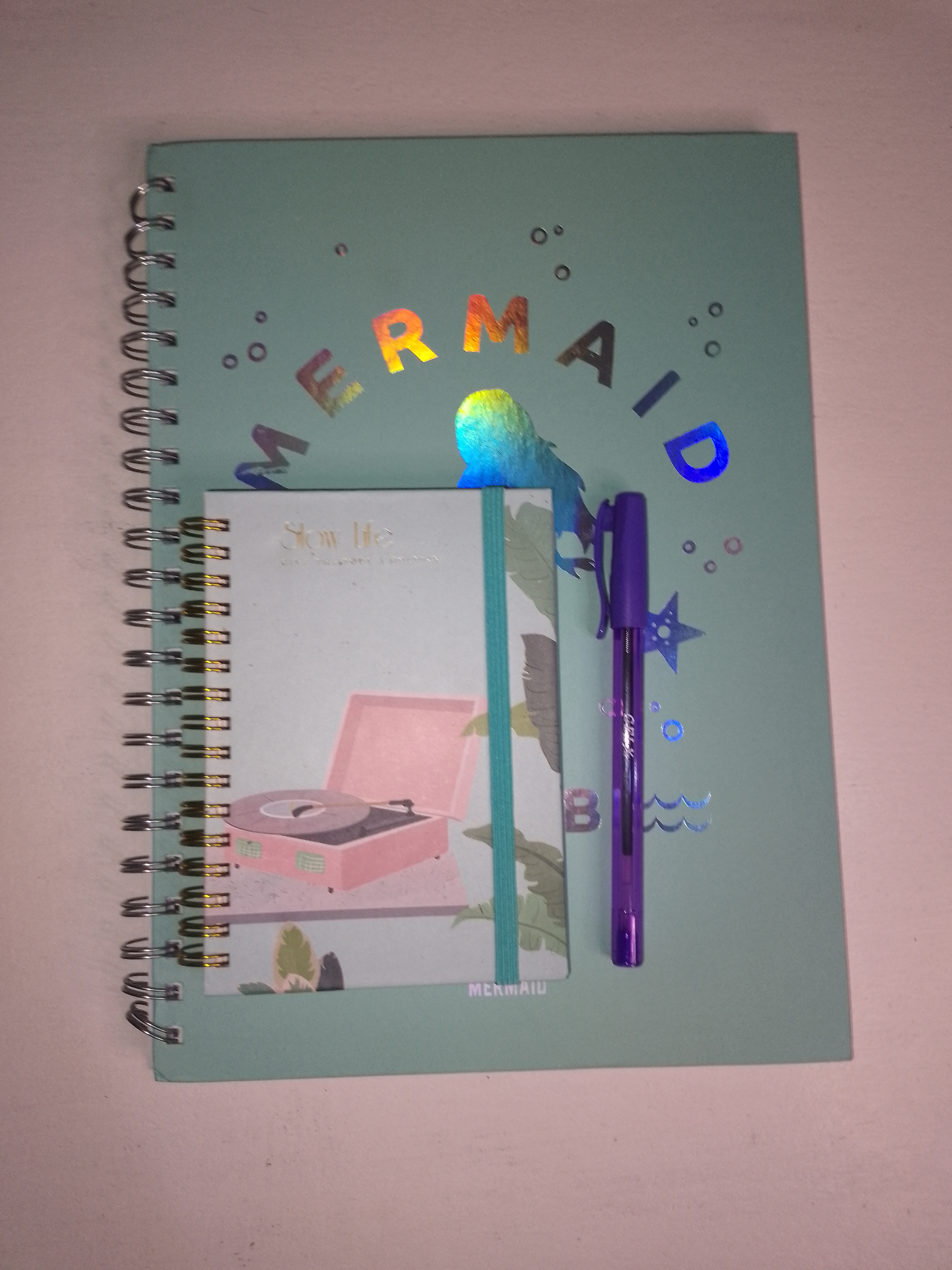 Premium A4 Hardcover Spiral Notebook–Durable side-bound journal for notes, sketches, planning, school, office, travel, diary, creative writing. Refillable & stylish. Free gift 🎁 mini notebook & a pen