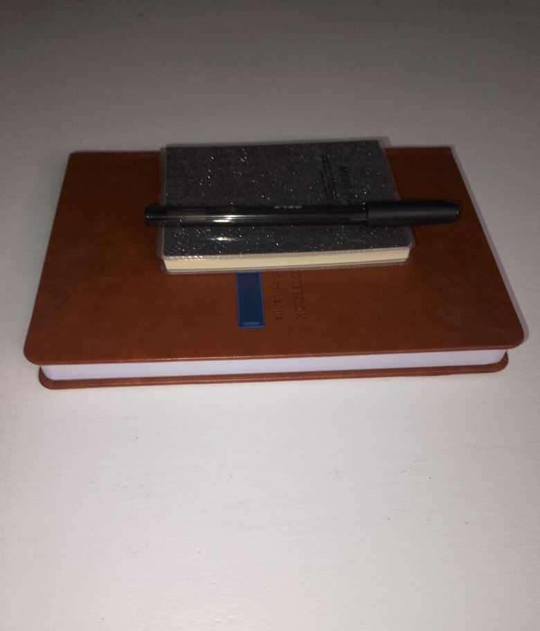 Elegant hardcover notebook with free gift 🎁 a pocket notebook and a  pen. Perfect for journaling, note-taking, or organizing ideas. Stylish, durable, and ready for school, office, or personal use.