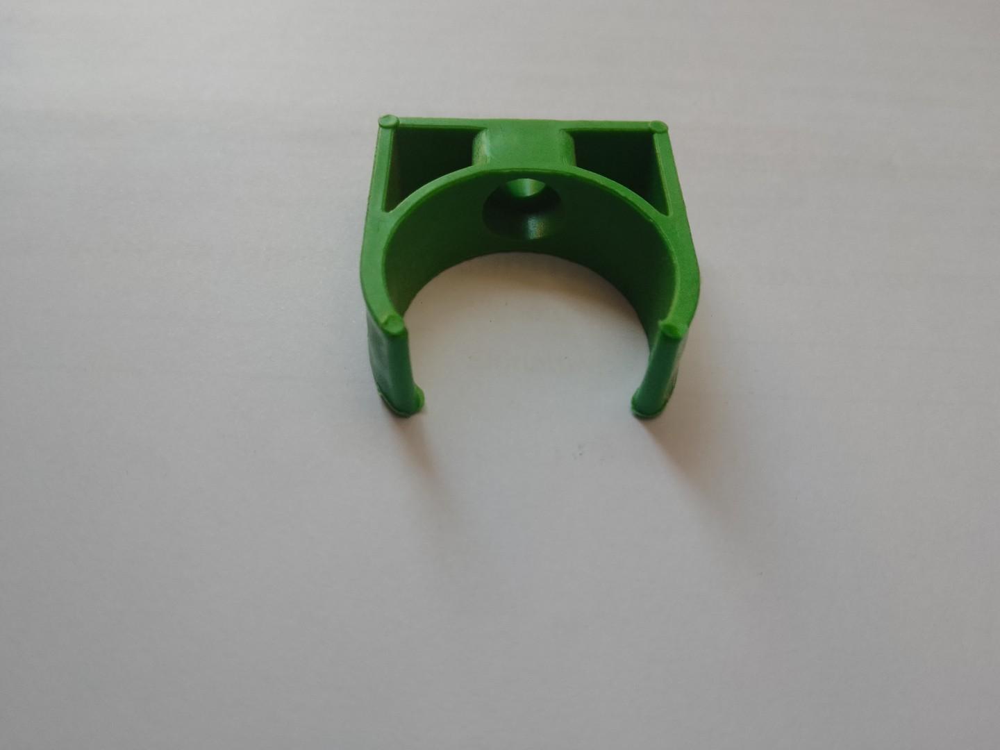 Pvc saddle u shape push in clips 25mm - 50pcs
