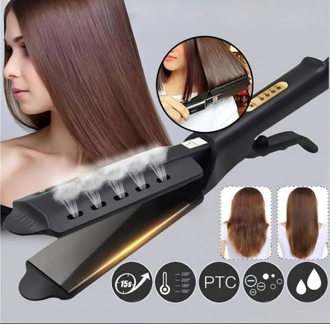 Hair Straightener / flat iron , PTC heating element, rapid heating, environmentally friendly alloy-titanium blonde hot plate