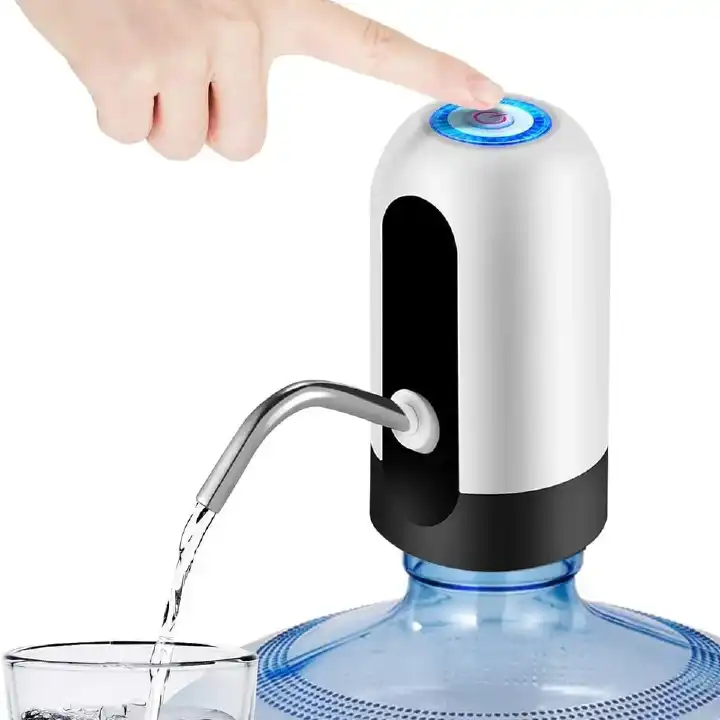 Electric Automatic Water Dispenser Pump Rechargeable White, Automatic water dispensor with USB cable