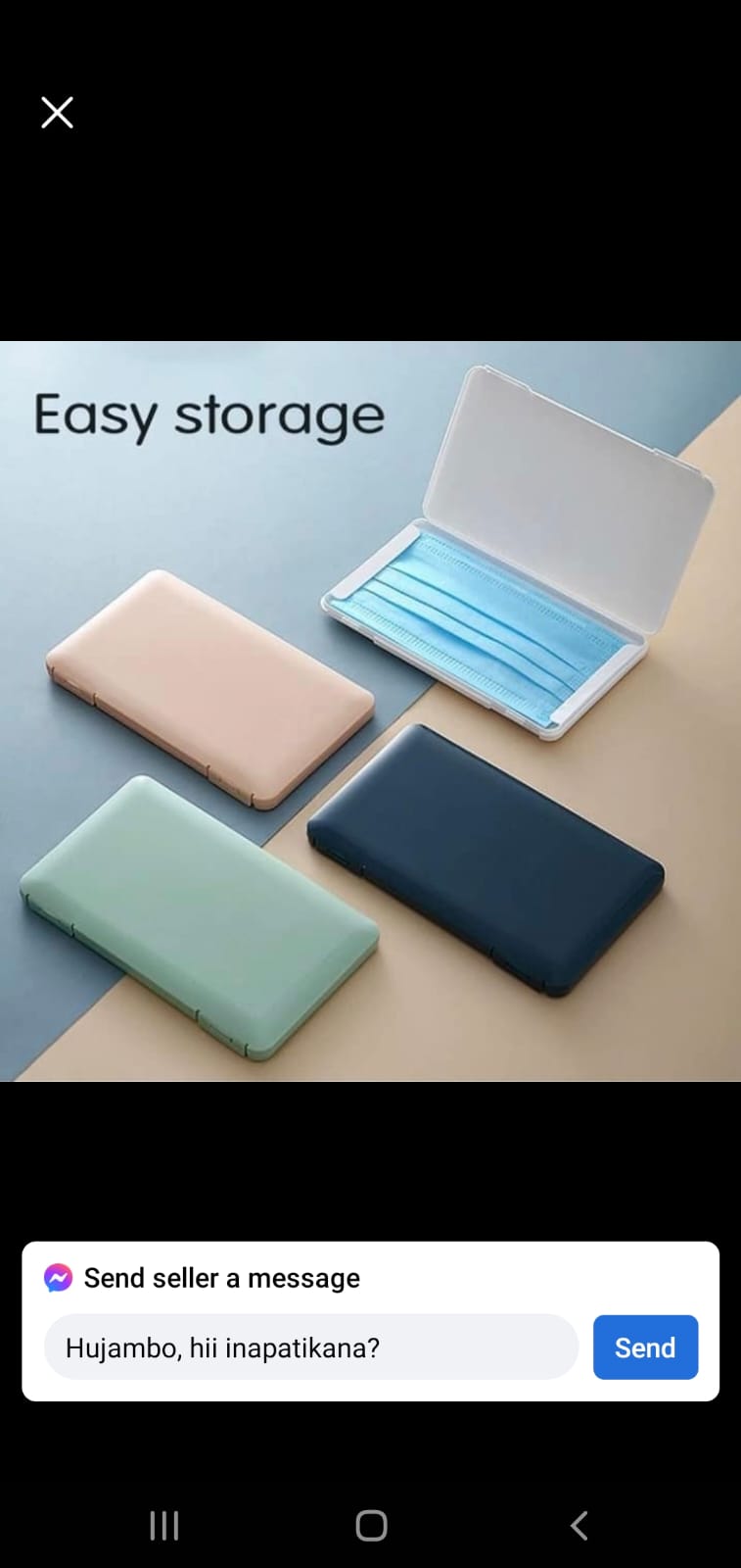 MASK STORAGE BOX, STORAGE CASE ORGANIZER KEEPER FOLDER, FACE COVERING CONTAINER STORAGE CLIP SMALL ITEMS, PADS, OR MASK WALLET ORGANIZER