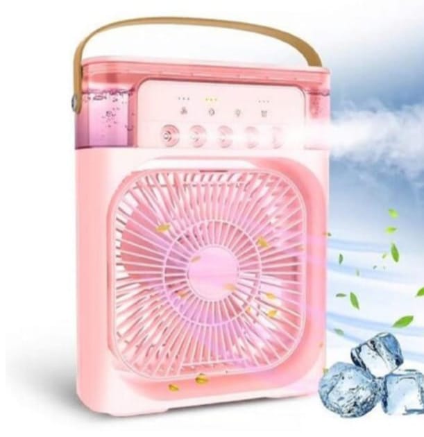 3 In 1 Fan AIr Conditioner Household Small Air Cooler LED Night Light Portable Humidifier Air Adjustment Fan Office Home Fan