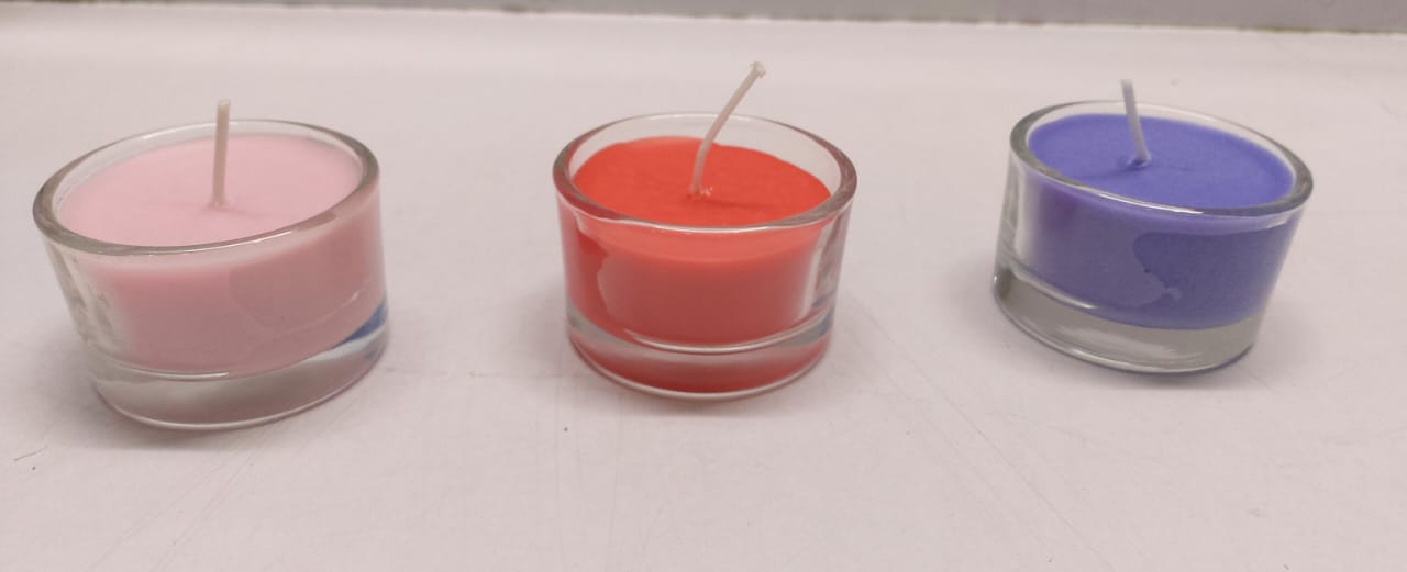 6PC PACK OF SCENTED CANDLES IN GLASS HOLDERS LUXURY SCENTED CANDLE FOR DECORATION TRANSPARENT GLASS JAR CANDLES UNIQUE DESIGN CANDLES
