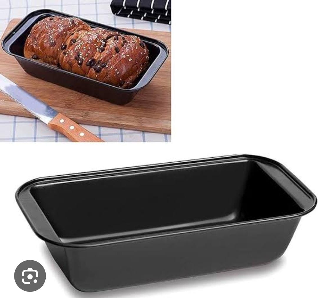 HIGH QUALITY NONSTICK BREAD BAKING TIN 28CM LOAF PAN WITH WIDE GRIPS NONSTICK BREAD TIN, PERFECT FOR HOMEMADE BAKING, BLACK