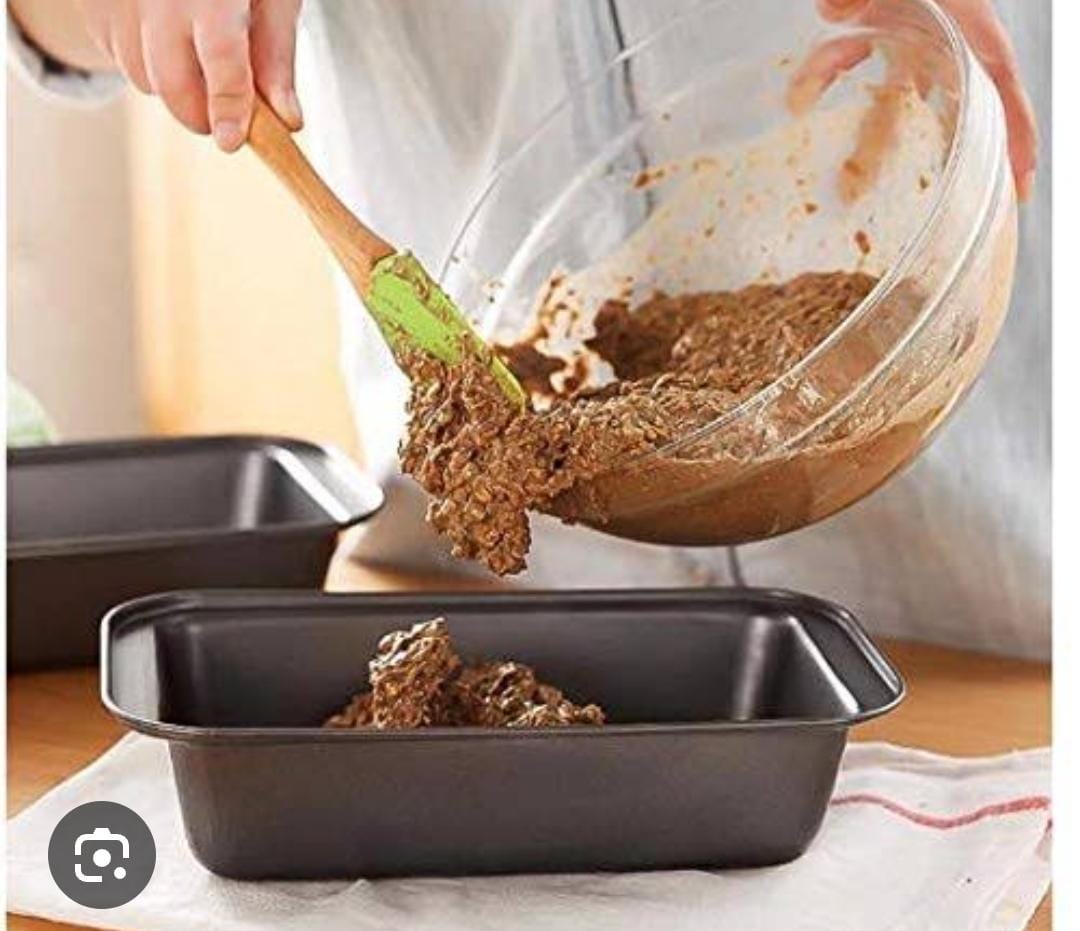 HIGH QUALITY NONSTICK BREAD BAKING TIN 28CM LOAF PAN WITH WIDE GRIPS NONSTICK BREAD TIN, PERFECT FOR HOMEMADE BAKING, BLACK