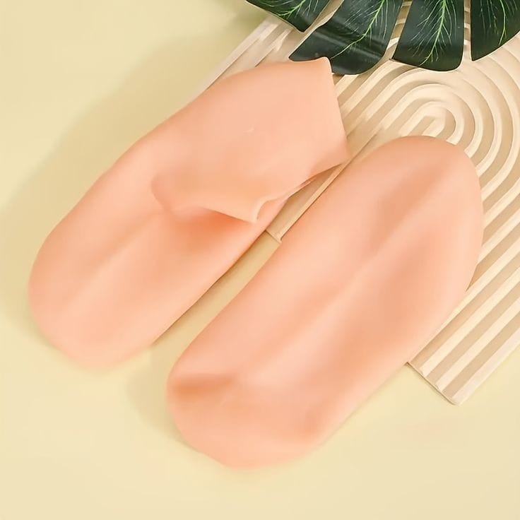 SILICONE MOISTURIZING SOCKS FOR SUPER SOFT FOOT SKIN ANTI AGING AND EASY CALLUS REMOVAL SILICONE SOCKS FOR DRY CRACKED FEET, WOMEN'S FOOT SOCKS FOR MOISTURIZING