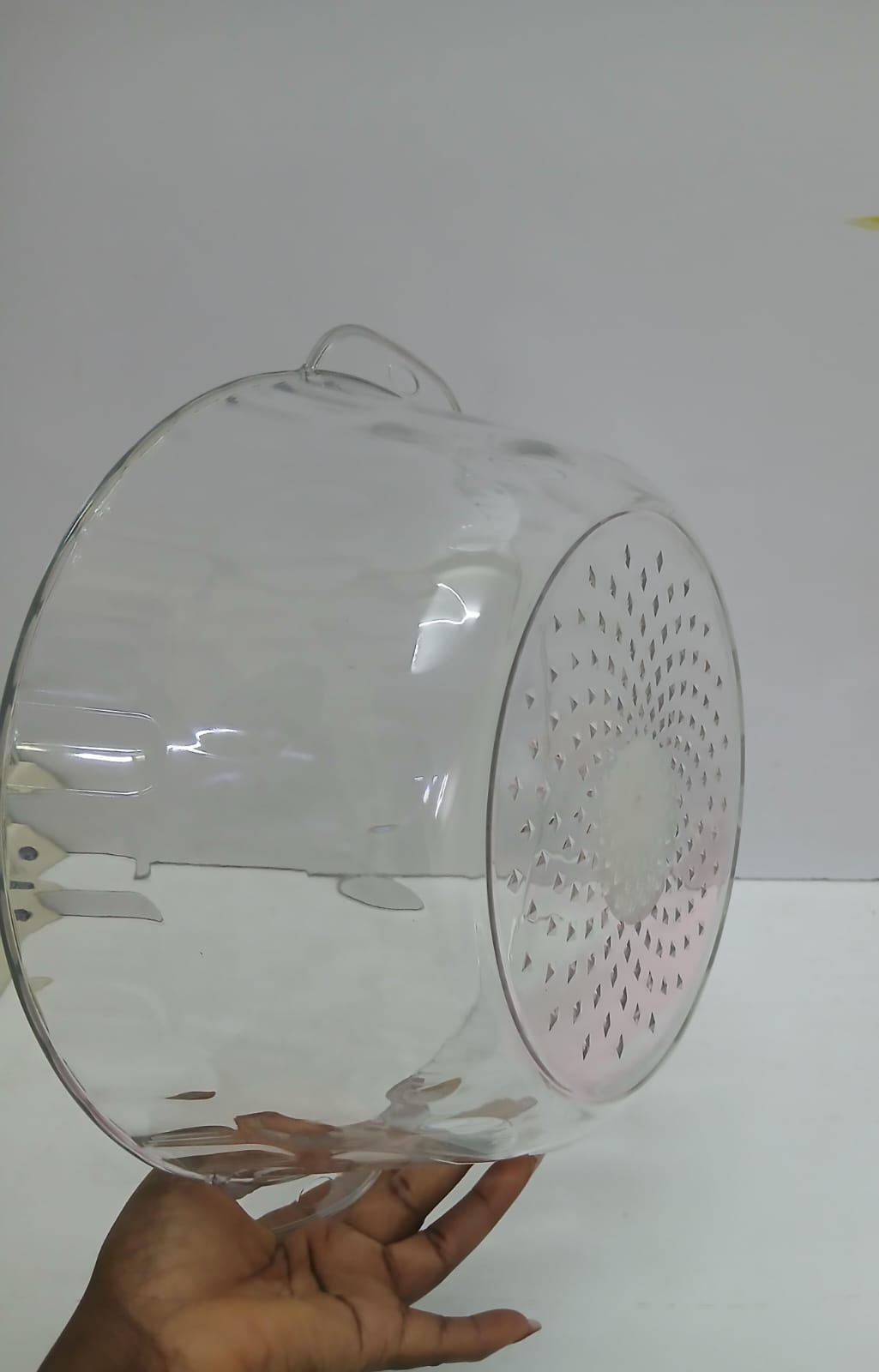 ACRYLIC  FRUIT / SALAD BOWL ROUND CRYSTAL SALAD MIXING BOWL DISPOSABLE PLASTIC CATERING BOWLS FOR PARTY, SALAD, FRUIT, SNACK, CHIP, POPCORN