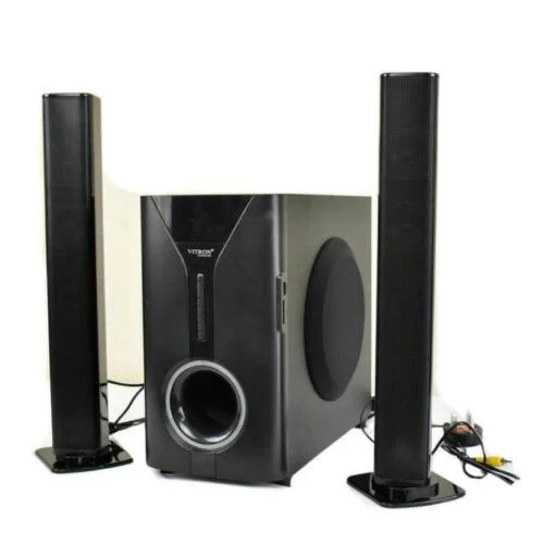 Vitron 2.1CH 9000W Multimedia Bluetooth Woofer Speaker System V527 Subwoofer Soundbar BT/USB/SD/FM Subwoofer Home Audilo System Soundbar with Remote Control