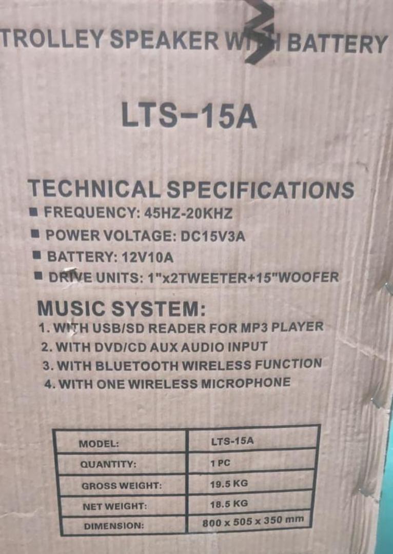TAGWOOD LTS-15A Outdoor Subwoofer Speaker with Bluetooth,FM Radio,Free Wireless Microphone Woofer
