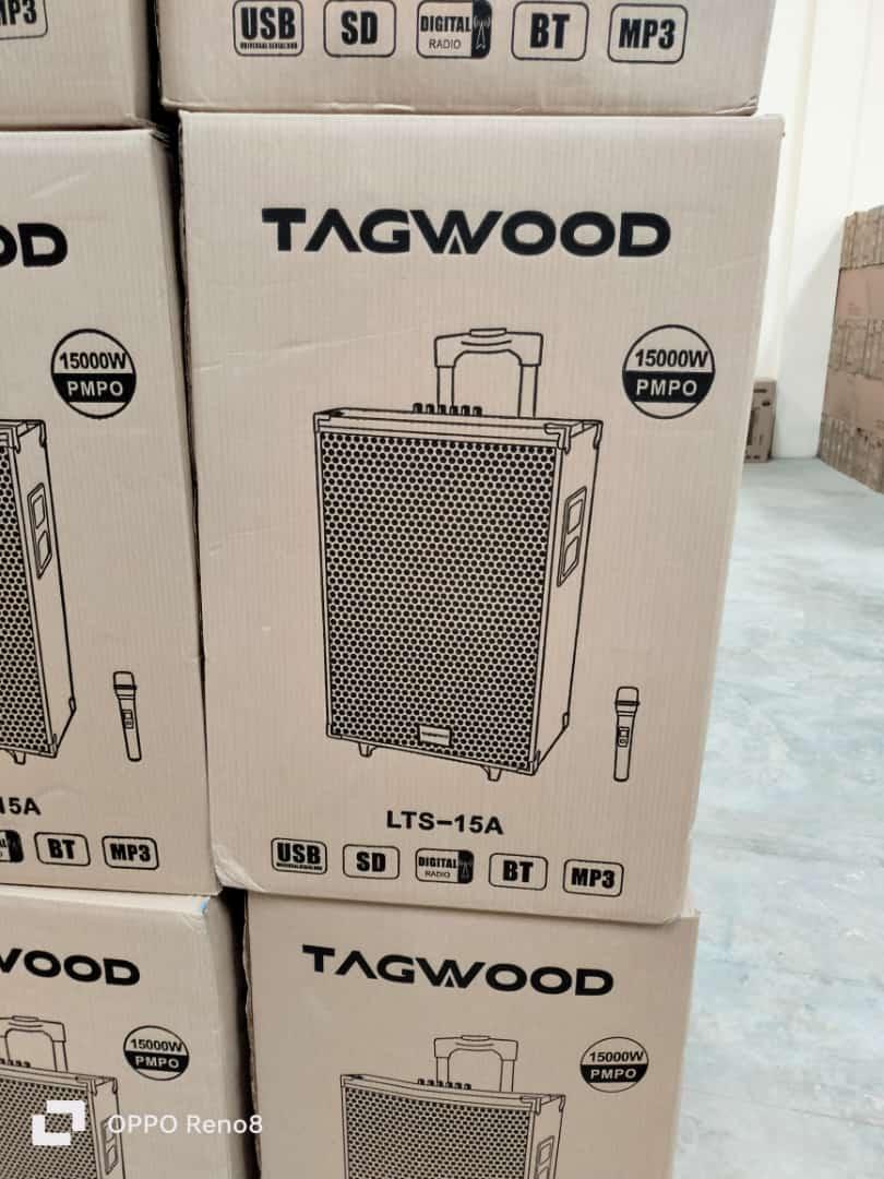TAGWOOD LTS-15A Outdoor Subwoofer Speaker with Bluetooth,FM Radio,Free Wireless Microphone Woofer