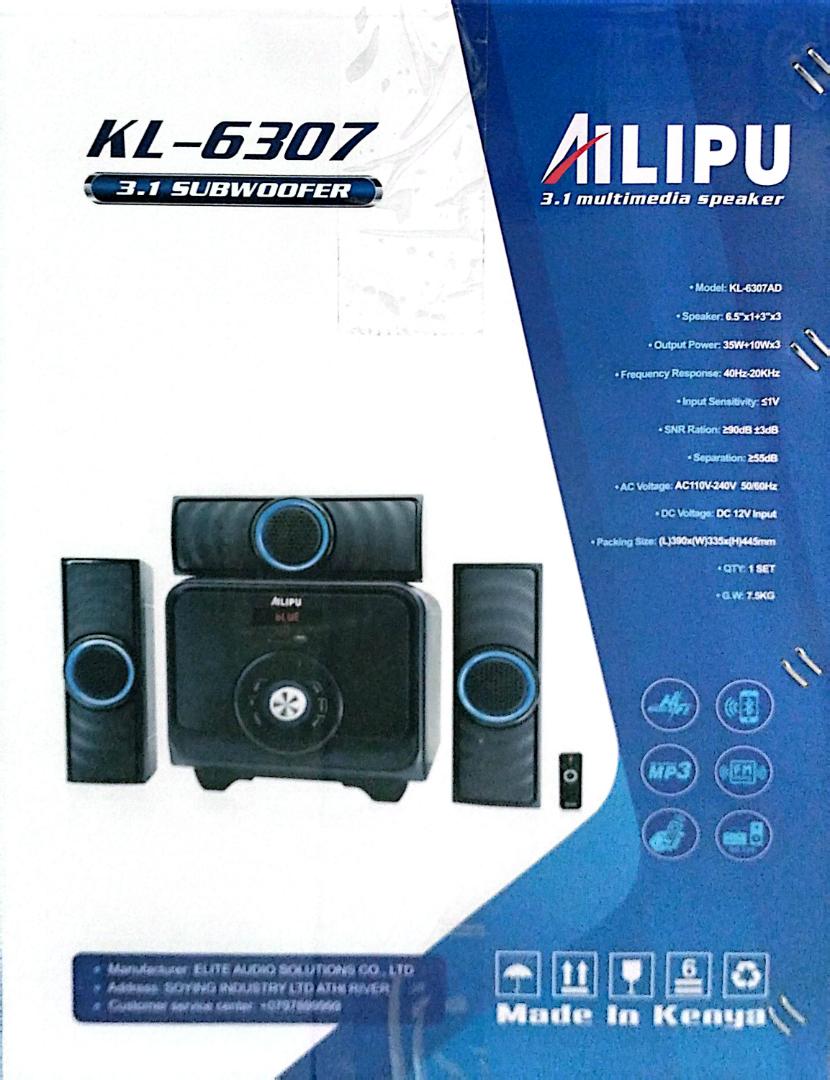 AILIPU SPEAKER 3.1 Pro+ KL-6307AD SPEAKER Woofer Subwoofer Bluetooth Cinema Home theater System Bluetooth Hi-Fi Speaker Speaker System AC/DC Subwoofer Bluetooth USB/SD/FM Woofer