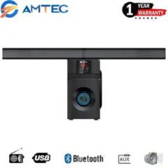 AMTEC Soundbar AM-01 Built-in powerful amplifier Full-function remote control Master volume/treble/bass FM/USB/SD CARD/BT/AUX AMTEC-01 control