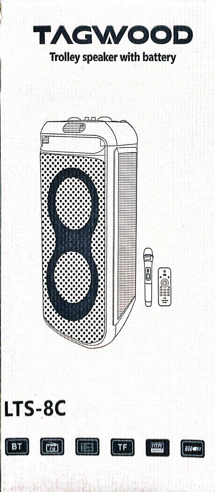 TAGWOOD LTS- 8C PARTY BOX PORTABLE SPEAKER 🔥🔥🔥🔥