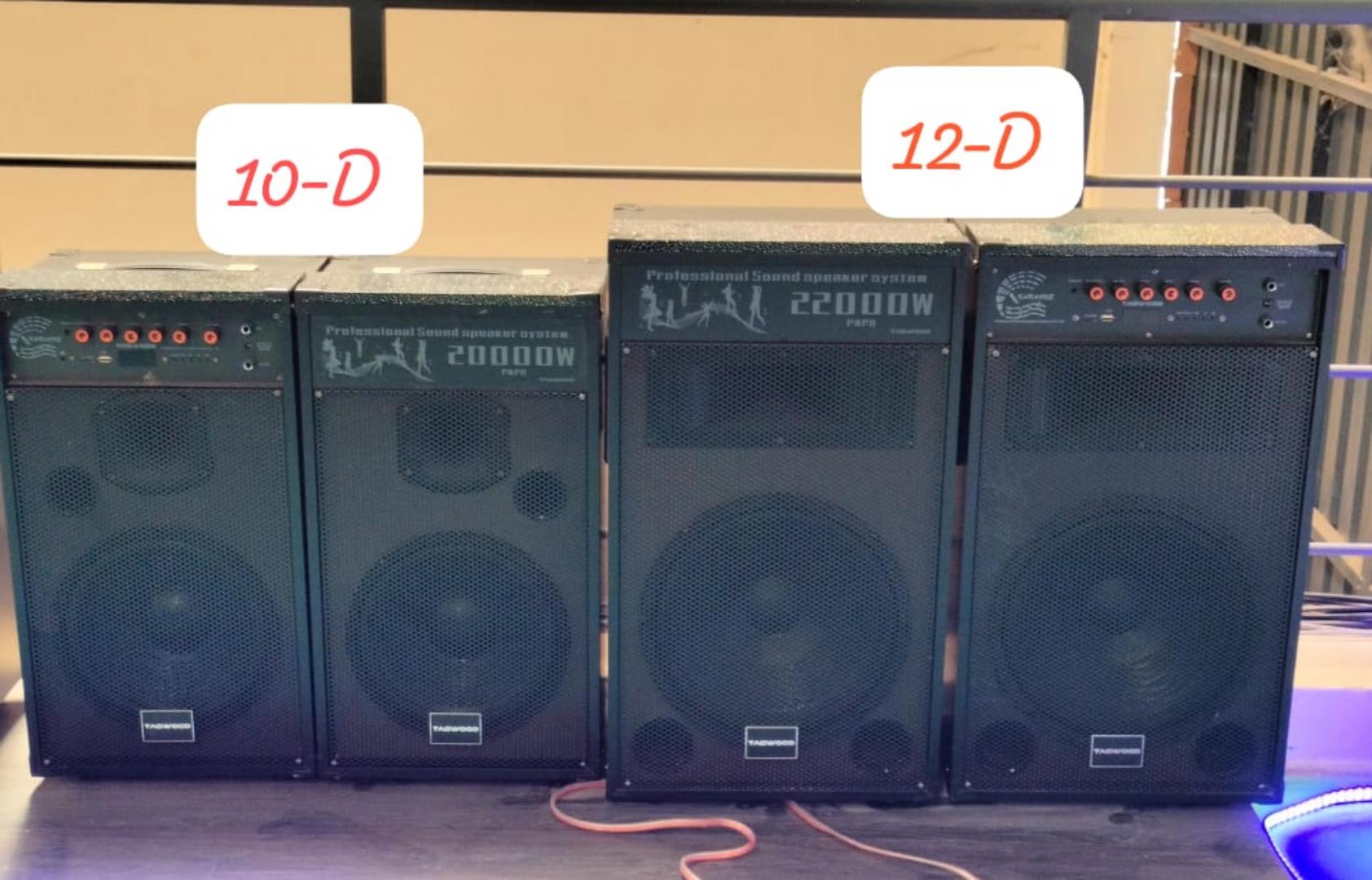 Tagwood LTS-10D Outdoor Speaker with Bluetooth, FM Radio, two free wireless Microphone