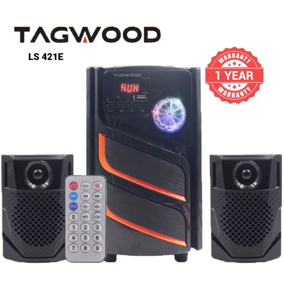 TAGWOOD LS-421E 2.1CH 6000W PMPO WOOFER Home Audio SPEAKER BLUETOOTH/FM/SB/USB Subwoofer Speaker System speaker bass speaker bluetooth