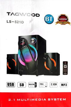 TAGWOOD LS-521D 2.1CH 9800W PMPO WOOFER Home Audio SPEAKER BLUETOOTH/FM/SB/USB Subwoofer Speaker System