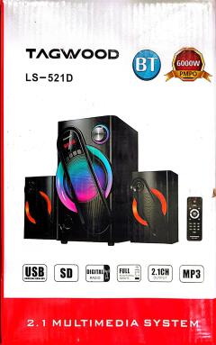TAGWOOD LS-521D 2.1CH 9800W PMPO WOOFER Home Audio SPEAKER BLUETOOTH/FM/SB/USB Subwoofer Speaker System