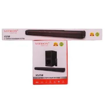 Vitron 2.1CH V52SB Wired Soundbar System with AUX USB Bluetooth Speaker System Home Audio Rich Bass 8000W