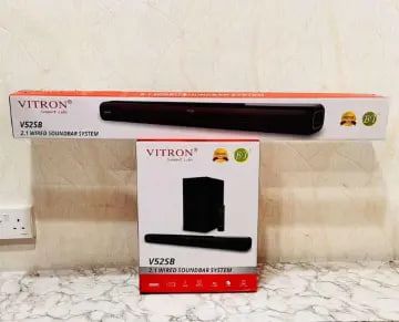 Vitron 2.1CH V52SB Wired Soundbar System with AUX USB Bluetooth Speaker System Home Audio Rich Bass 8000W