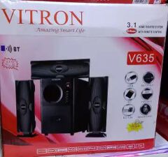 Vitron 3.1CH Multimedia X-Bass Speaker System Home Theatre System AC/DC Subwoofer Bluetooth Woofer USB/SD/FM Home Audio System with Remote Control V635