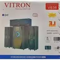 Vitron 3.1CH Multimedia X-Bass Speaker System Home Theatre System AC/DC Subwoofer Bluetooth Woofer USB/SD/FM Home Audio System with Remote Control V636