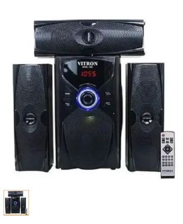 Vitron 3.1CH Multimedia X-Bass Speaker System Home Theatre System AC/DC Subwoofer Bluetooth Woofer USB/SD/FM Home Audio System with Remote Control V636