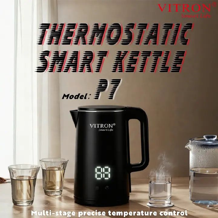 VITRON 2.5L 1500W Electric Kettle Heater Jug Smart Thermostatic Precise Multi-Stage Temp Control 24H Keep Warm P7