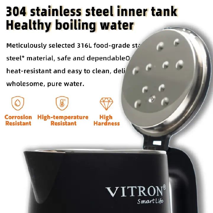 VITRON 2.5L 1500W Electric Kettle Heater Jug Smart Thermostatic Precise Multi-Stage Temp Control 24H Keep Warm P7