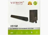 Vitron 6000W 2.1CH Woofer Speaker System Wired Soundbar System Home Audio with AUX USB Bluetooth Rich Bass V51SB