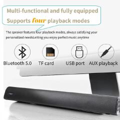 Vitron 6000W 2.1CH Woofer Speaker System Wired Soundbar System Home Audio with AUX USB Bluetooth Rich Bass V51SB