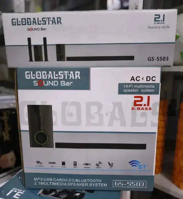 Globalstar Soundbar GS-5503 12000watts pmpo Bluetooth Aux/Digital FM ready USB Support SD card HI-FI sound