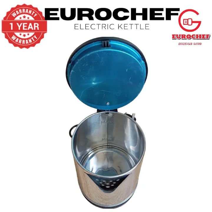 EUROCHEF EC-K12 2 L Stainless steel Electric Cordless Kettle Electric Jug for boiling water Kitchen Appliance