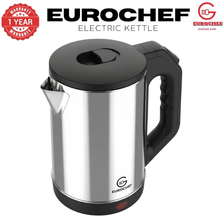 EUROCHEF EC-K12 2 L Stainless steel Electric Cordless Kettle Electric Jug for boiling water Kitchen Appliance