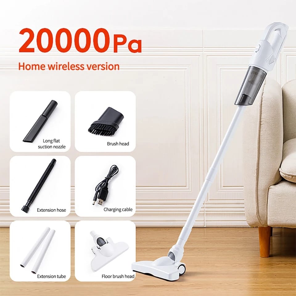 20,000PA Wet And Dry Handheld Vacuum Cleaner, Cordless Vacuum Cleaner For Pet Hair Carpet, Multifunction Strong Suction Powerful Cordless Vacuum Cleaner For Hardwood Floor Carpet Pet Car
