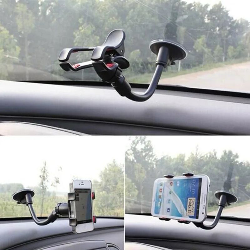 360 Degree Rotation Car Rearview Mirror Mobile Phone Holder, Universal Dashboard Stands GPS Mount Accessories Car Phone Car Holder Holder Phone Car G8V1