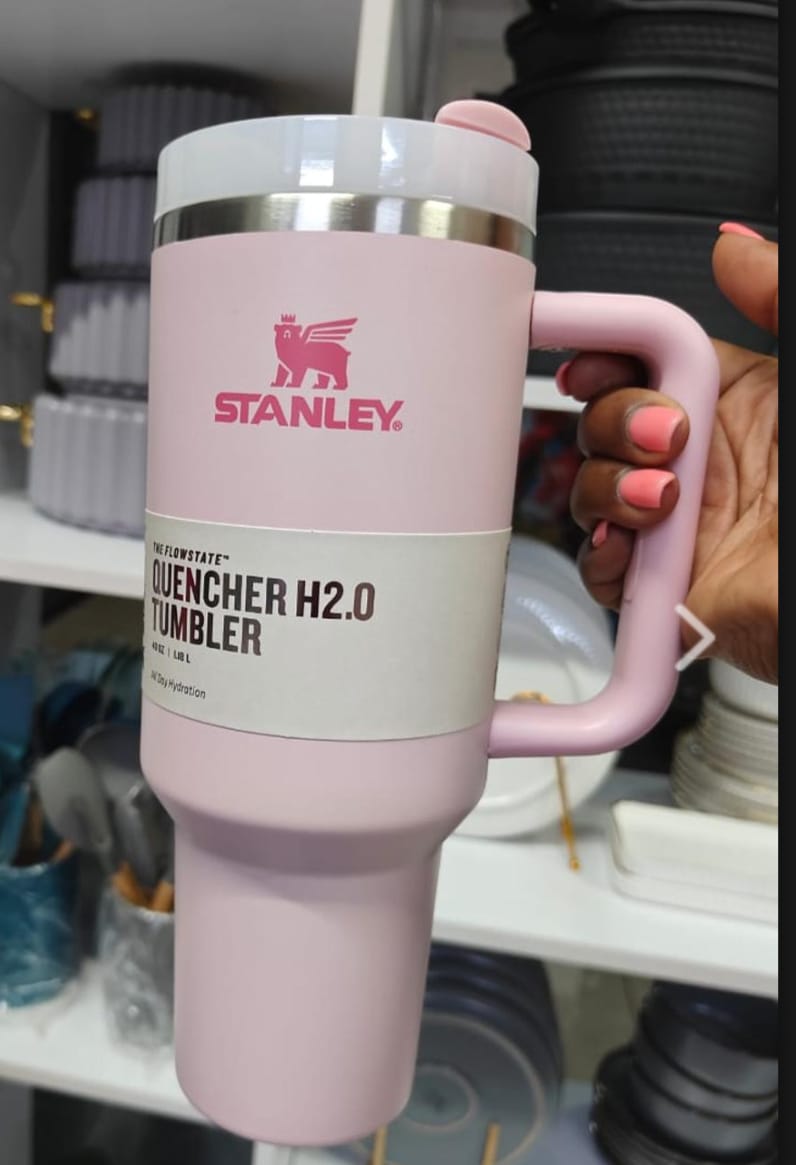 ORIGINAL STANLEY WATER TUMBLER WITH HANDLE AND STRAW WITH LEAK-PROOF LID | BUILT-IN STRAW & HANDLE | CUP HOLDER COMPATIBLE FOR TRAVEL | INSULATED STAINLESS STEEL CUP | BPA-FREE